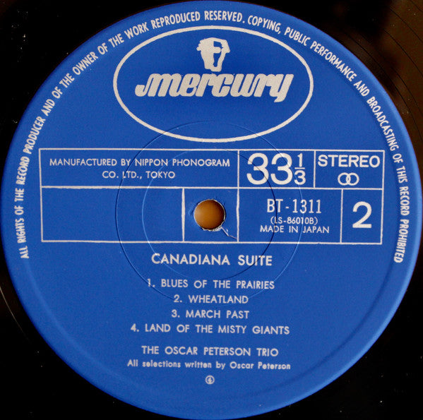 The Oscar Peterson Trio - Canadiana Suite (Vinyl, LP, Album, Stereo)