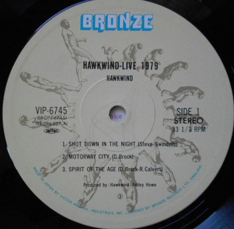 Hawkwind - Live Seventy Nine (Vinyl, LP, Album, Stereo) Near Mint (NM or M-) / Very Good Plus (VG+)