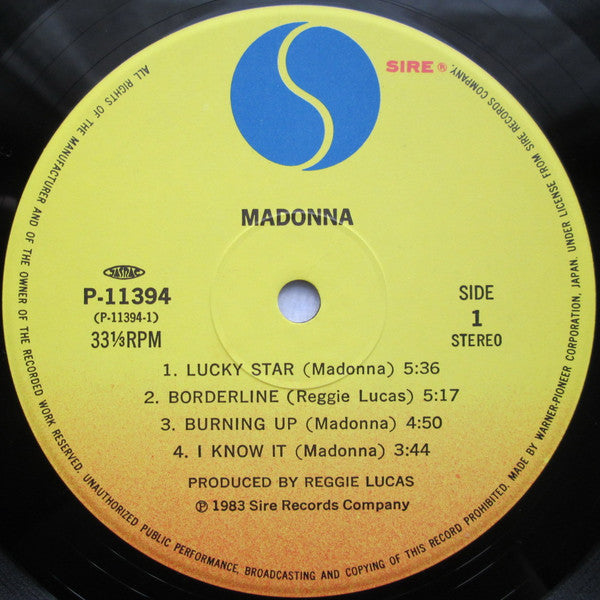 Madonna - Burning Up = バーニング・アップ (Vinyl, LP, Album, Stereo)