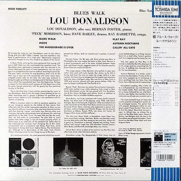 Lou Donaldson - Blues Walk (Vinyl, LP, Album, Mono, Reissue, Limite...