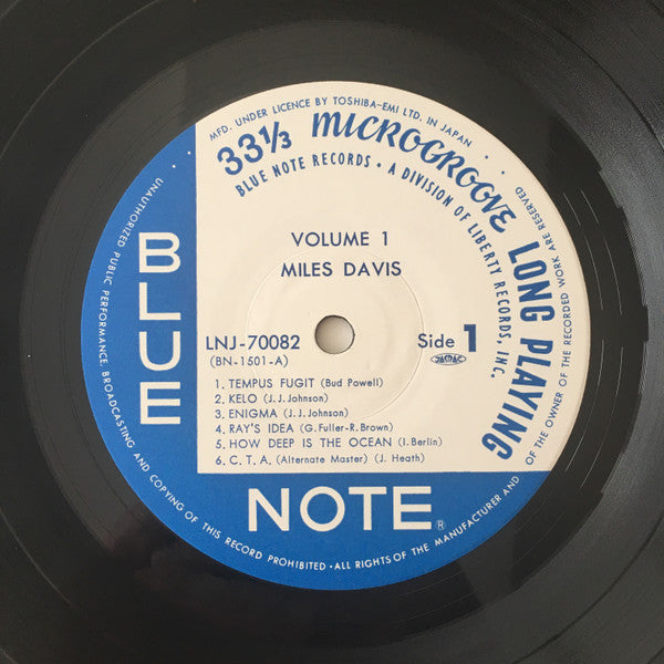 Miles Davis - Volume 1 (Vinyl, LP, Compilation, Reissue, Mono)