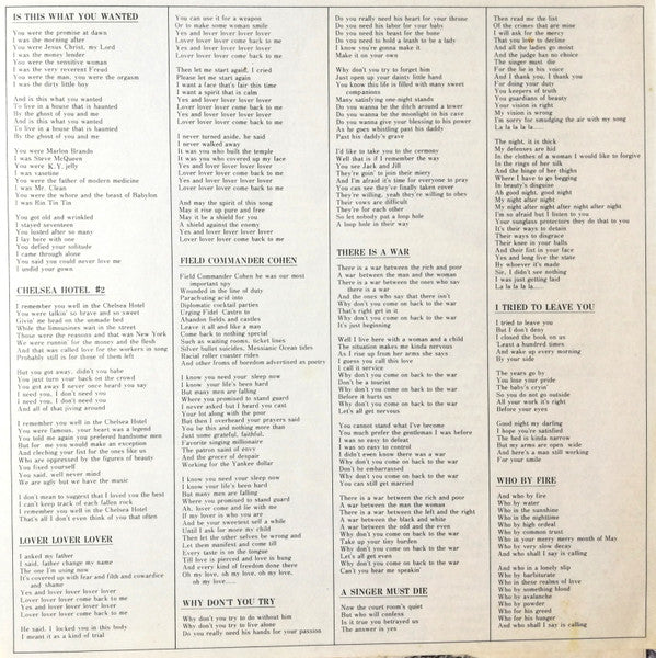 Leonard Cohen - New Skin For The Old Ceremony (Vinyl, LP, Album, St...