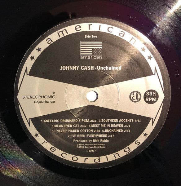 Johnny Cash - Unchained (Vinyl, LP, Album) Near Mint (NM or M-) / Near Mint (NM or M-)