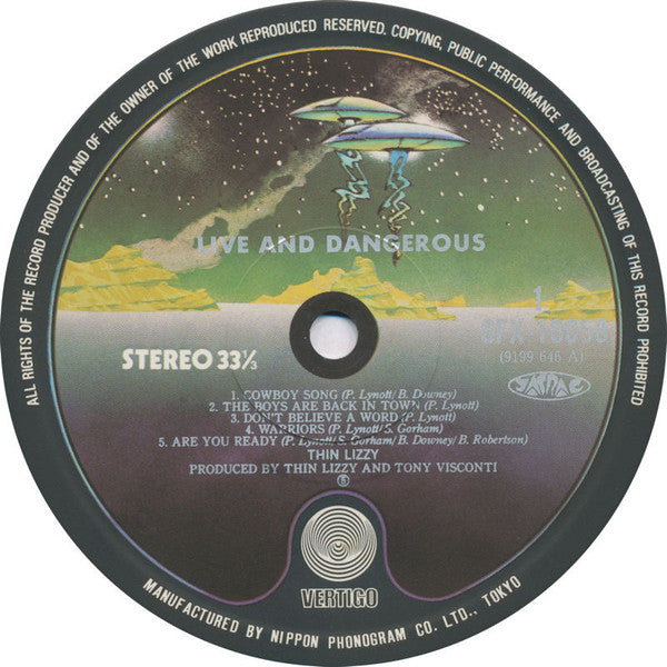 Thin Lizzy - Live And Dangerous (2xVinyl, LP, Album) Very Good Plus (VG+) / Very Good Plus (VG+)