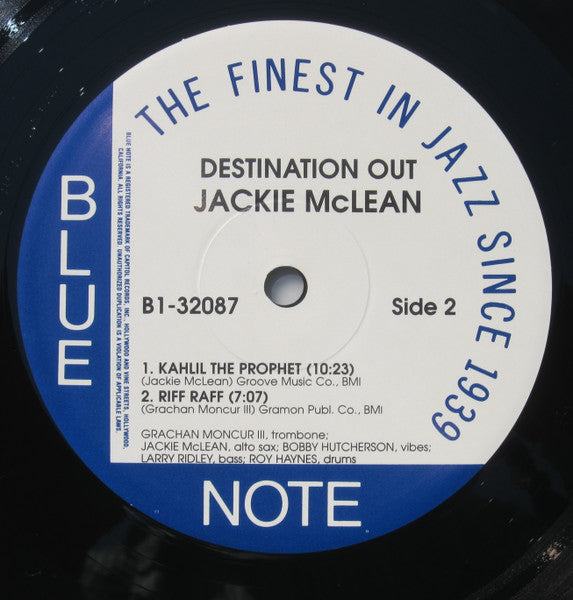 Jackie McLean - Destination... Out! (Vinyl, LP, Album, Limited Edit...