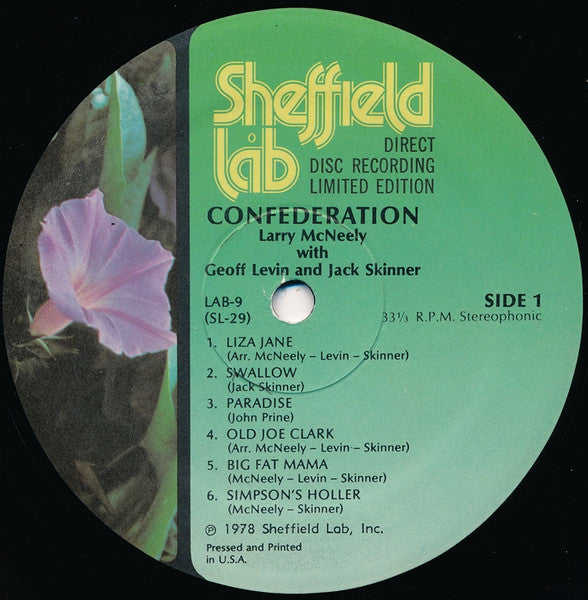 Larry McNeely - Confederation (Vinyl, LP, Album, Limited Edition, S...