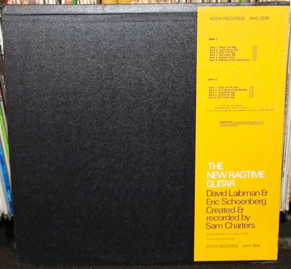 David Laibman - The New Ragtime Guitar (Vinyl, LP, Album, Stereo) Very Good (VG) / Near Mint (NM or M-)