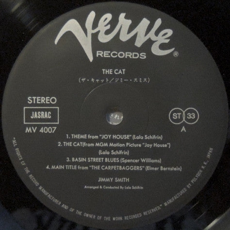 Jimmy Smith - The Cat (Vinyl, LP, Album, Stereo, Reissue)