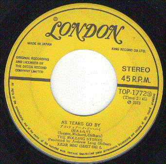 The Rolling Stones - Tell Me (Vinyl, 7", Single, 45 RPM) Very Good (VG) / Very Good (VG)