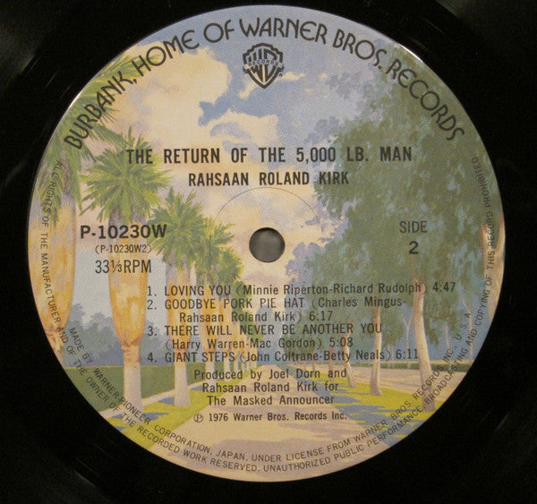 Roland Kirk - The Return Of The 5000 Lb. Man (Vinyl, LP, Album)