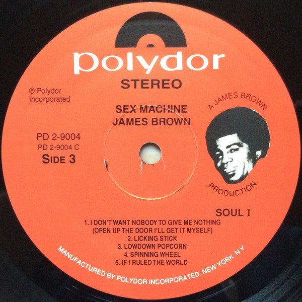 James Brown - Sex Machine (Recorded Live At Home In Augusta, Georgia With His Bad Self) (2xVinyl, LP, Album, Reissue, Stereo) Very Good (VG) / Good Plus (G+)