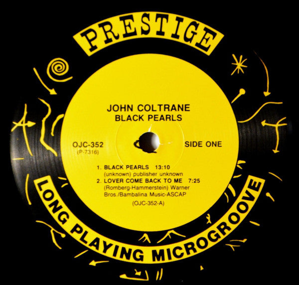 John Coltrane - Black Pearls (Vinyl, LP, Album, Reissue, Remastered, Stereo) Near Mint (NM or M-) / Very Good Plus (VG+)