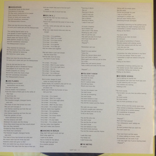 Berlin - Dancing In Berlin (Vinyl, LP, Compilation) Very Good Plus (VG+) / Very Good (VG)