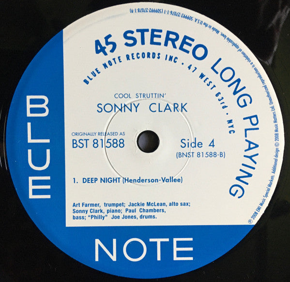 Sonny Clark - Cool Struttin' (2xVinyl, LP, 45 RPM, Album, Limited Edition, Numbered, Reissue, Remastered, Stereo) Very Good Plus (VG+) / Near Mint (NM or M-)
