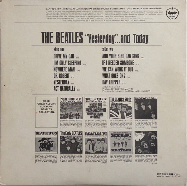 The Beatles - Yesterday And Today (Vinyl, LP, Album, Compilation, R...