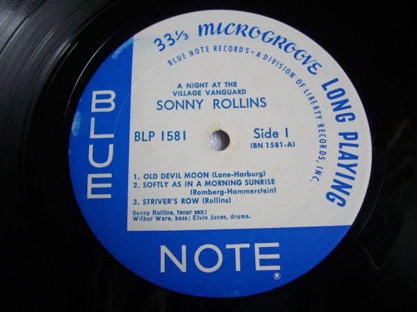 Sonny Rollins - A Night At The "Village Vanguard" (Vinyl, LP, Album, Mono, Reissue) Good Plus (G+) / Very Good (VG)