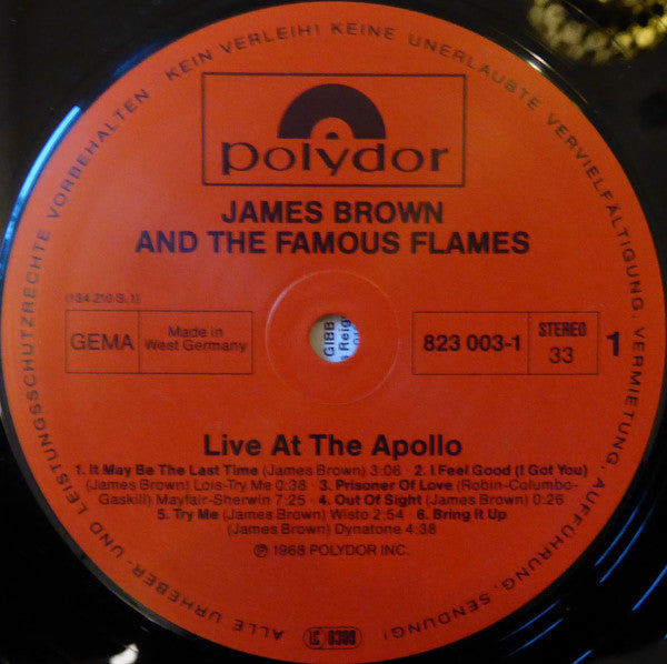 James Brown - Live At The Apollo (2xVinyl, LP, Reissue, Stereo) Very Good (VG) / Very Good (VG)