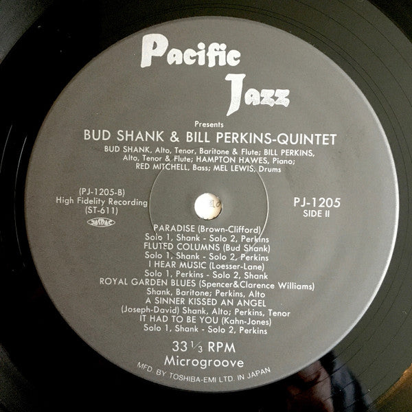 Bud Shank - Bud Shank - Shorty Rogers - Bill Perkins (Vinyl, LP, Album, Mono) Very Good Plus (VG+) / Very Good Plus (VG+)