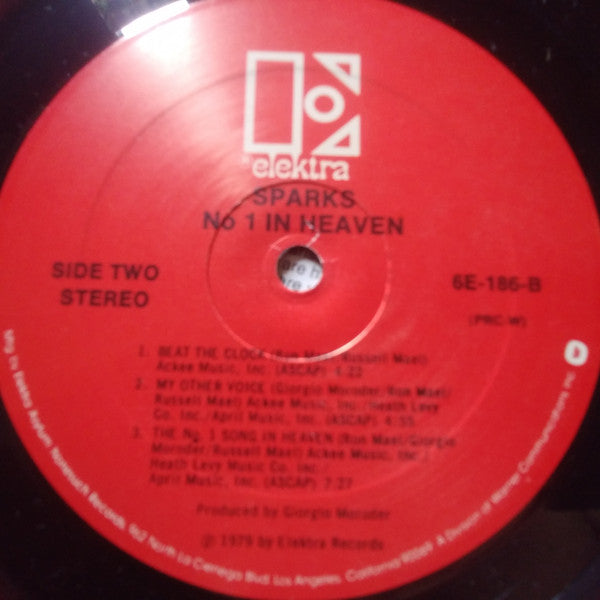 Sparks - No. 1 In Heaven (Vinyl, LP, Album) Near Mint (NM or M-) / Very Good (VG)
