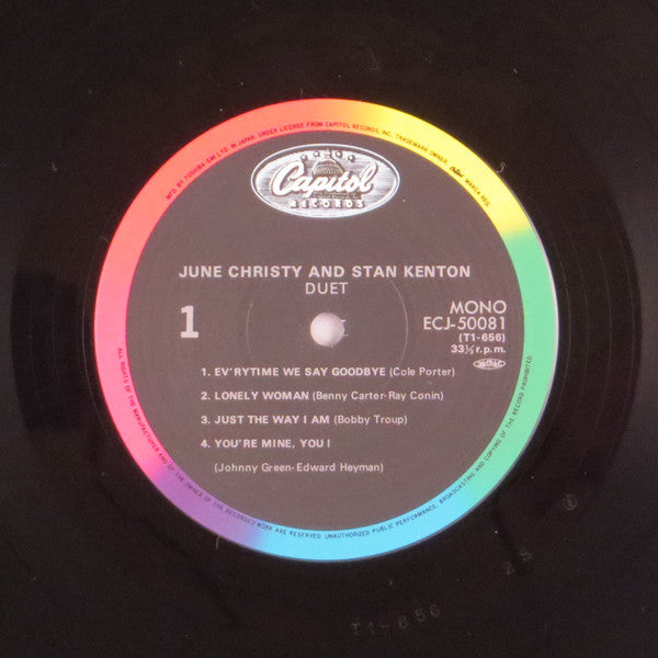 June Christy - Duet (Vinyl, LP, Album, Reissue, Mono) Very Good Plus (VG+) / Very Good Plus (VG+)