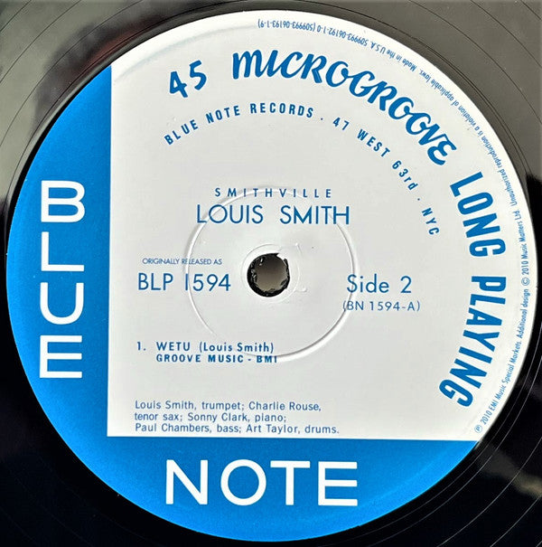 Louis Smith (2) - Smithville (2xVinyl, 12", 45 RPM, Album, Limited Edition, Numbered, Reissue, Mono) Very Good Plus (VG+) / Very Good Plus (VG+)