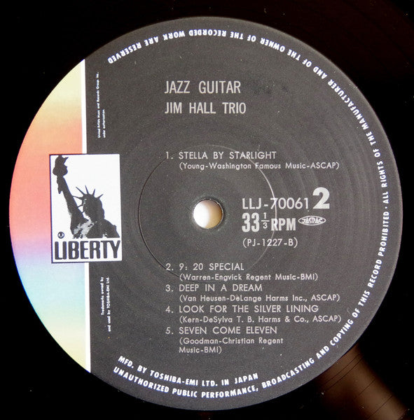 Jim Hall - Jazz Guitar (Vinyl, LP, Album, Reissue) Very Good (VG) / Very Good (VG)
