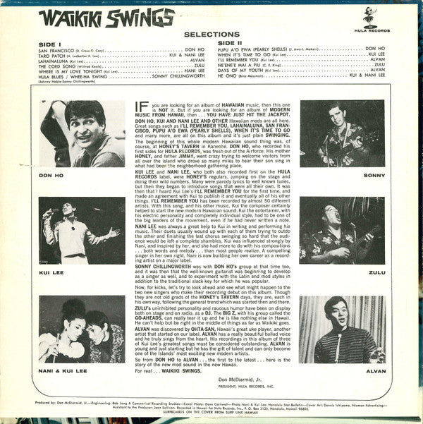 Various - Waikiki Swings (Vinyl, LP, Compilation) Very Good (VG) / Very Good (VG)
