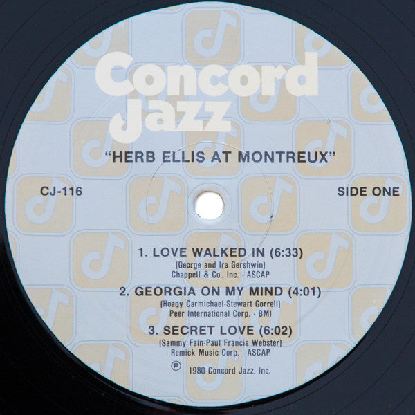 Herb Ellis - At Montreux Summer 1979 (Vinyl, LP, Album) Very Good Plus (VG+) / Very Good Plus (VG+)