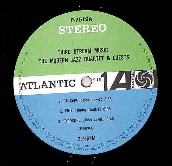 The Modern Jazz Quartet - Third Stream Music (Vinyl, LP, Album, Rei...