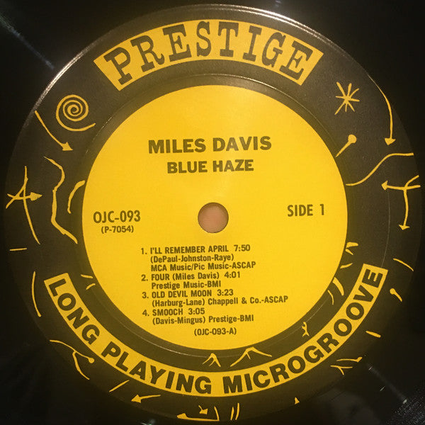 Miles Davis - Blue Haze (Vinyl, LP, Compilation, Reissue, Mono) Very Good (VG) / Very Good (VG)
