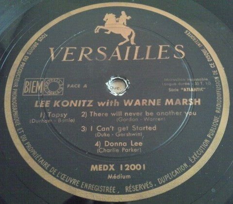 Lee Konitz - Lee Konitz With Warne Marsh (Vinyl, LP, Album) Very Good (VG) / Very Good (VG)