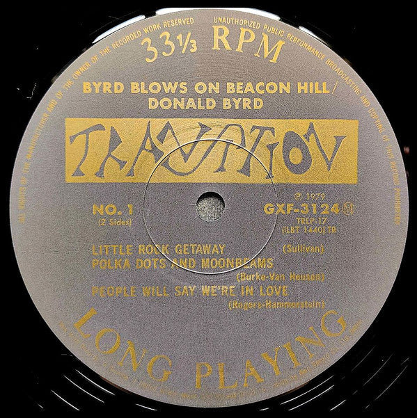 Donald Byrd - Byrd Blows On Beacon Hill (Vinyl, LP, Album, Limited Edition, Reissue, Mono) Very Good Plus (VG+) / Very Good Plus (VG+)