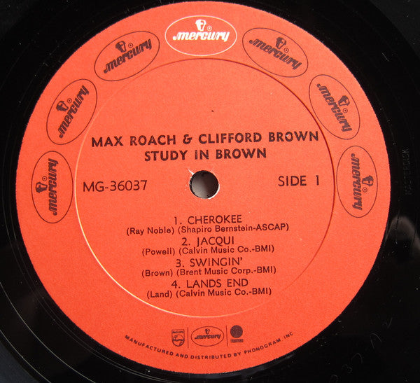 Clifford Brown And Max Roach - Study In Brown (Vinyl, LP, Album, Re...