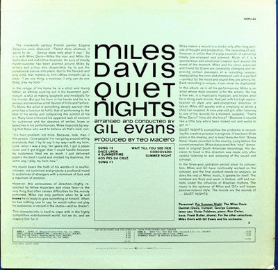 Miles Davis - Quiet Nights (Vinyl, LP, Album, Reissue)