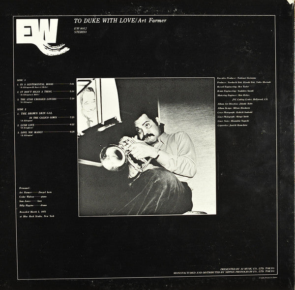 Art Farmer - To Duke With Love (Vinyl, LP, Album, Reissue) Very Good (VG) / Very Good (VG)