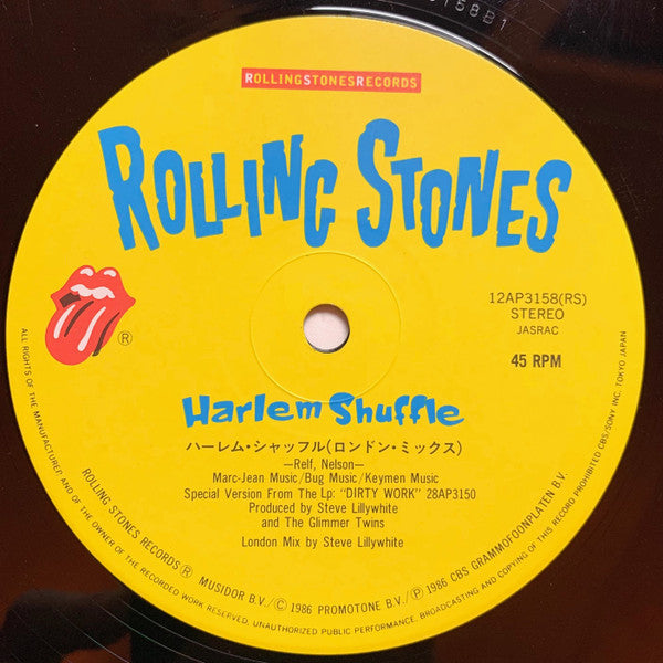 The Rolling Stones - Harlem Shuffle (Vinyl, 12", 45 RPM, Stereo) Very Good Plus (VG+) / Very Good (VG)