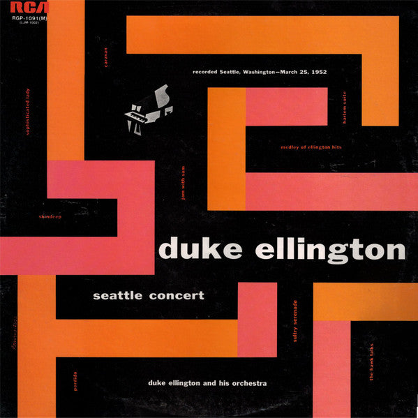 Duke Ellington And His Orchestra - Seattle Concert (Vinyl, LP, Album, Reissue) Very Good Plus (VG+) / Very Good (VG)