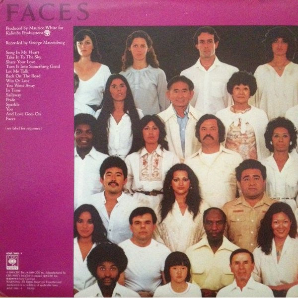 Earth, Wind & Fire - Faces (Vinyl, LP, Album, Stereo)