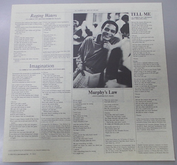 Al Jarreau - High Crime (Vinyl, LP, Album)