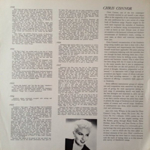Chris Connor - Chris Connor Sings The George Gershwin Almanac Of Song (2xVinyl, LP) Very Good Plus (VG+) / Very Good Plus (VG+)