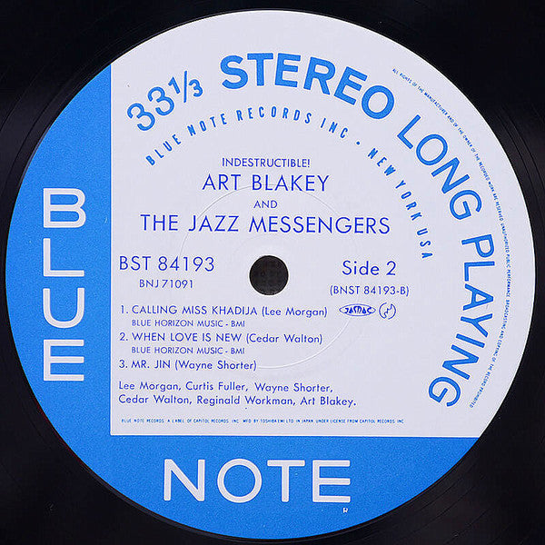 Art Blakey & The Jazz Messengers - Indestructible (Vinyl, LP, Album, Reissue, Stereo) Near Mint (NM or M-) / Near Mint (NM or M-)