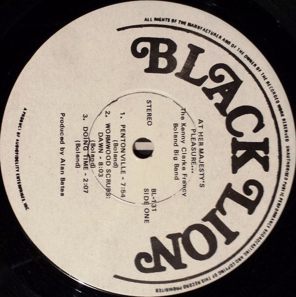 Clarke-Boland Big Band - At Her Majesty's Pleasure.... (Vinyl, LP, Album, Reissue, Stereo) Very Good (VG) / Very Good Plus (VG+)