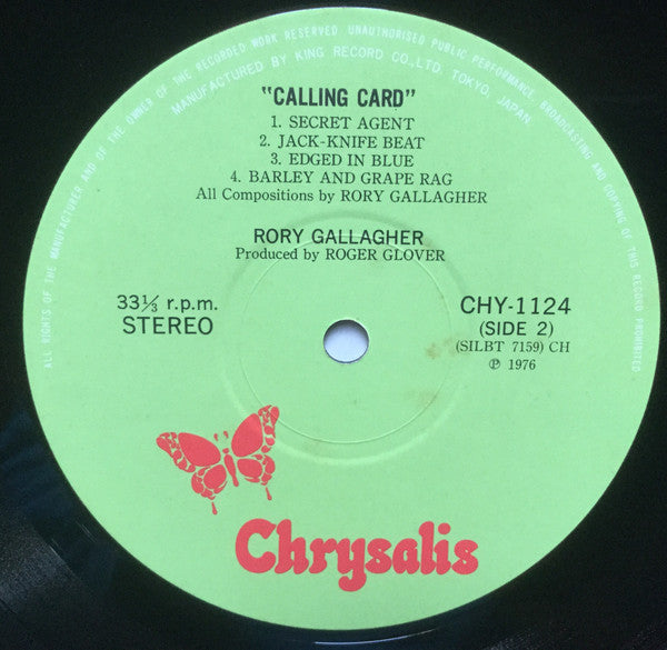 Rory Gallagher - Calling Card (Vinyl, LP, Album)