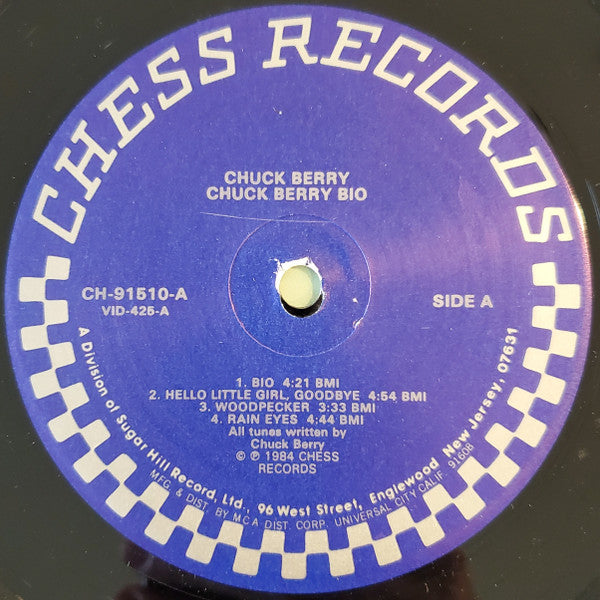 Chuck Berry - Bio (Vinyl, LP, Album, Reissue) Very Good (VG) / Very Good (VG)