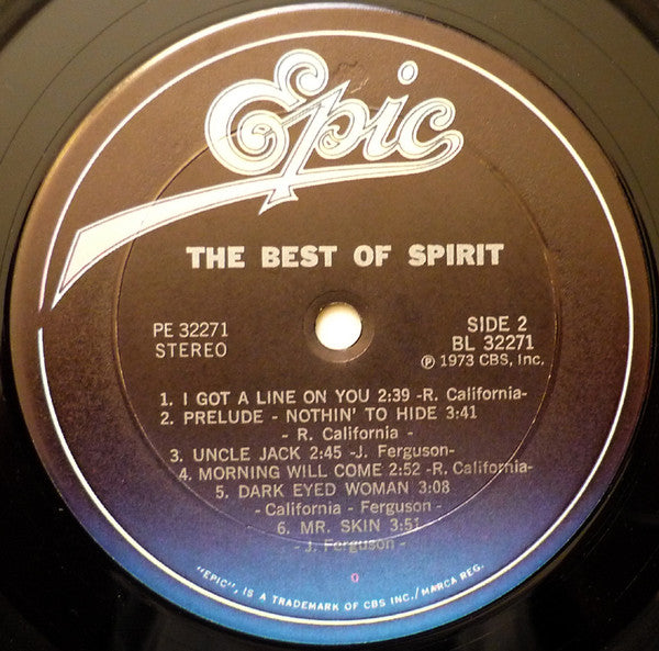 Spirit (8) - The Best Of Spirit (Vinyl, LP, Compilation, Reissue) Very Good Plus (VG+) / Good Plus (G+)