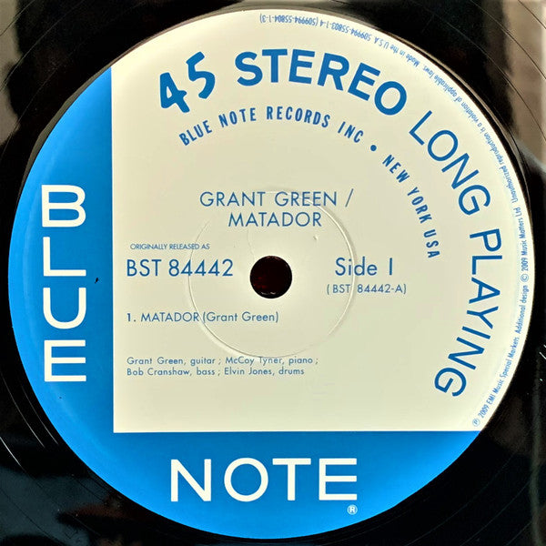 Grant Green - Matador (2xVinyl, 12", 45 RPM, Album, Limited Edition, Numbered, Reissue, Stereo) Very Good Plus (VG+) / Near Mint (NM or M-)