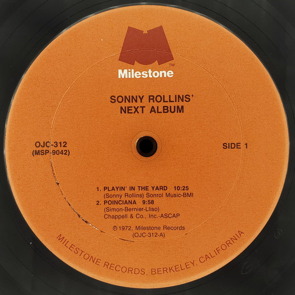 Sonny Rollins - Next Album (Vinyl, LP, Album, Reissue, Stereo)