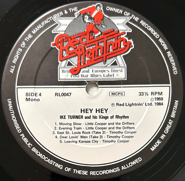 Ike Turner's Kings Of Rhythm - Hey Hey (2xVinyl, LP, Compilation, Mono) Very Good Plus (VG+) / Good Plus (G+)