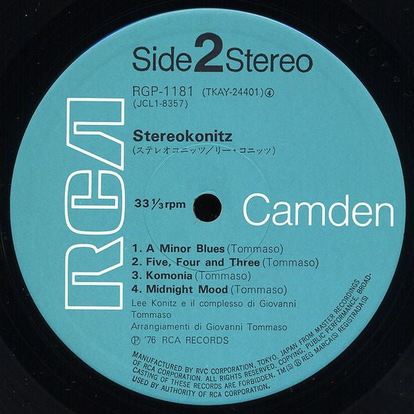 Lee Konitz - Stereokonitz (Vinyl, LP, Album, Reissue, Stereo)