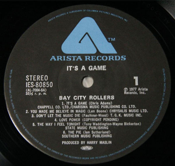 Bay City Rollers - It's A Game (Vinyl, LP, Album) Very Good Plus (VG+) / Very Good (VG)